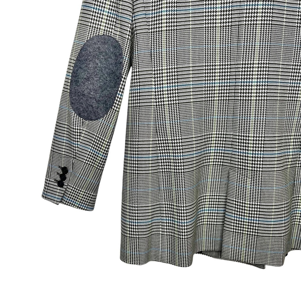 Zara Gray Glenn Plaid Oversized Women’s Boyfriend Fit Quiet Luxury Blazer Sz XS - Picture 9 of 13